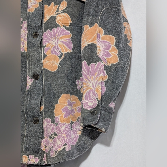 Free People Women's Floral Printed Ruby Oversized Boxy Button Up Jacket, XS - Picture 8 of 15